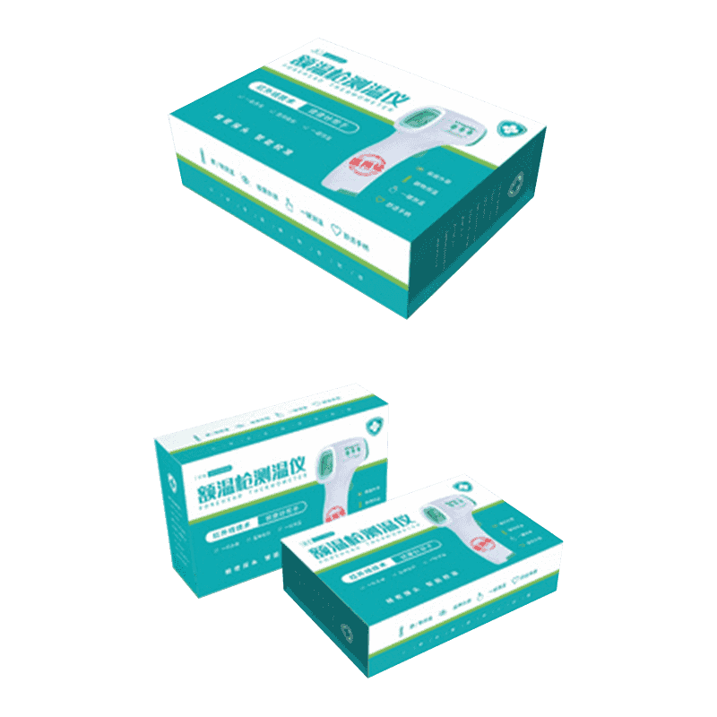 Caixas de embalagem para pistolas de temperatura onduladas