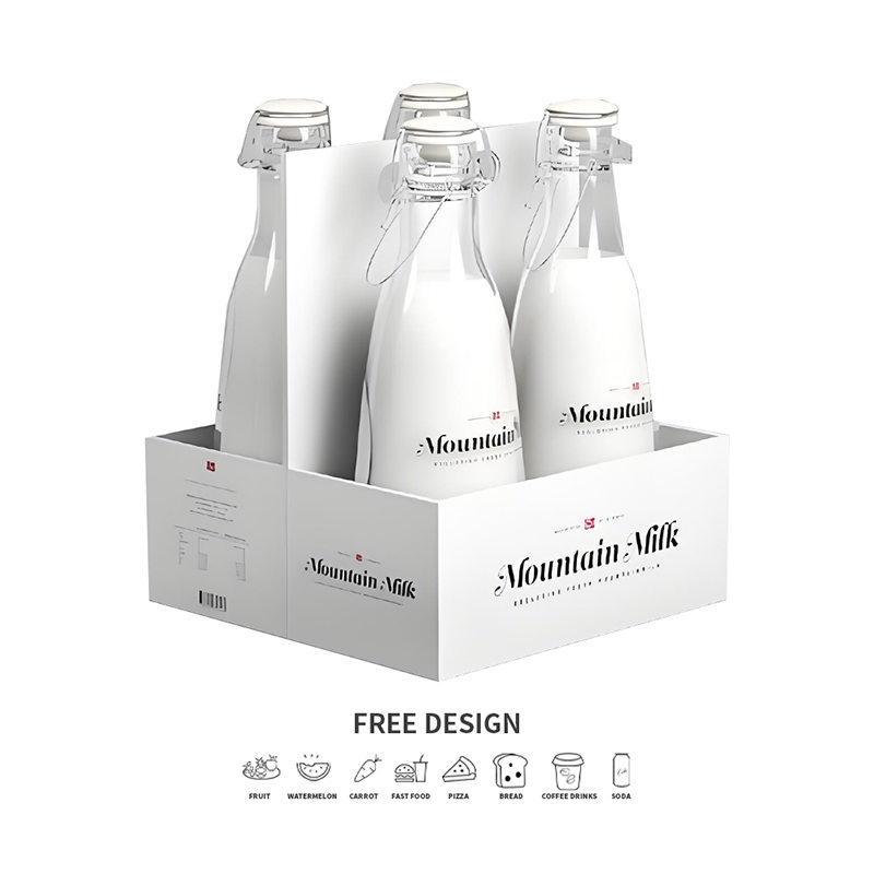Caixas de embalagem de leite ondulado